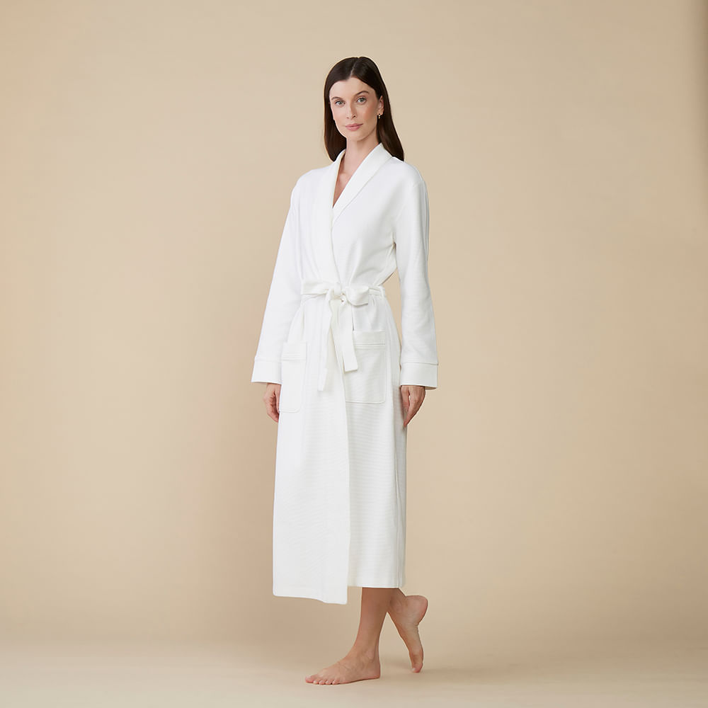 Robe Longo Feminino em Algodão Pima Bali