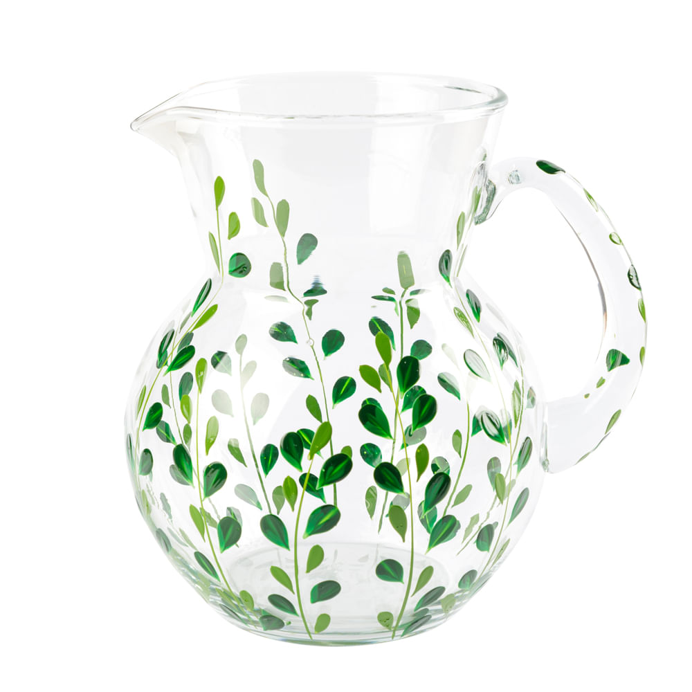 Jarra de Vidro Leaf