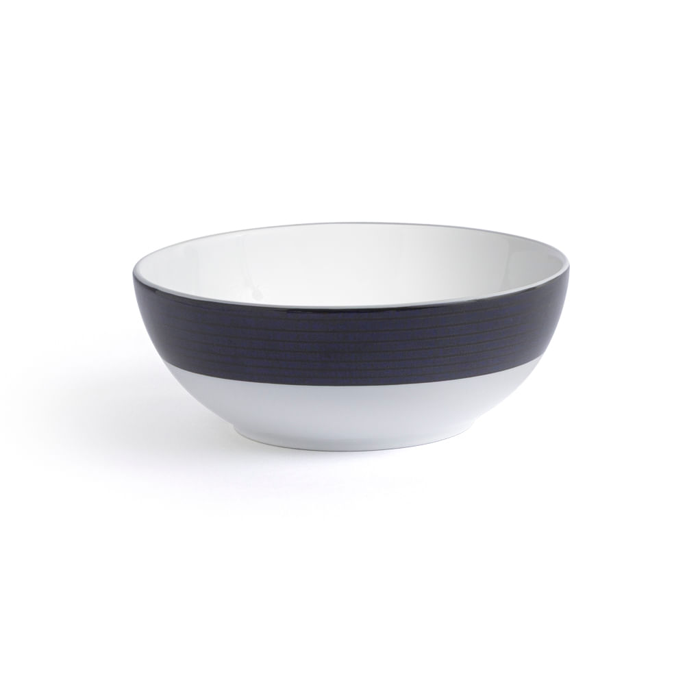 Bowl em Porcelana Portuguesa Riva Azul e Branco
