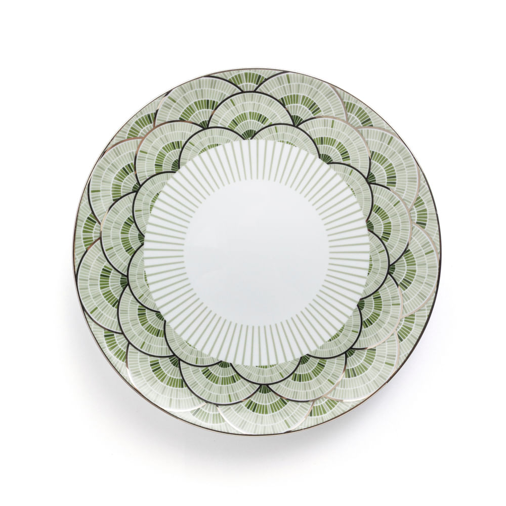 Prato Raso em Porcelana Portuguesa Heritage