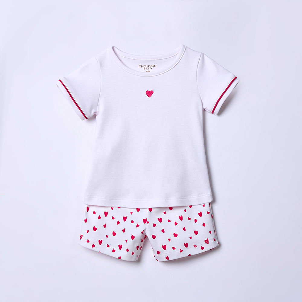 Pijama Infantil em Algodão Pima Ruby