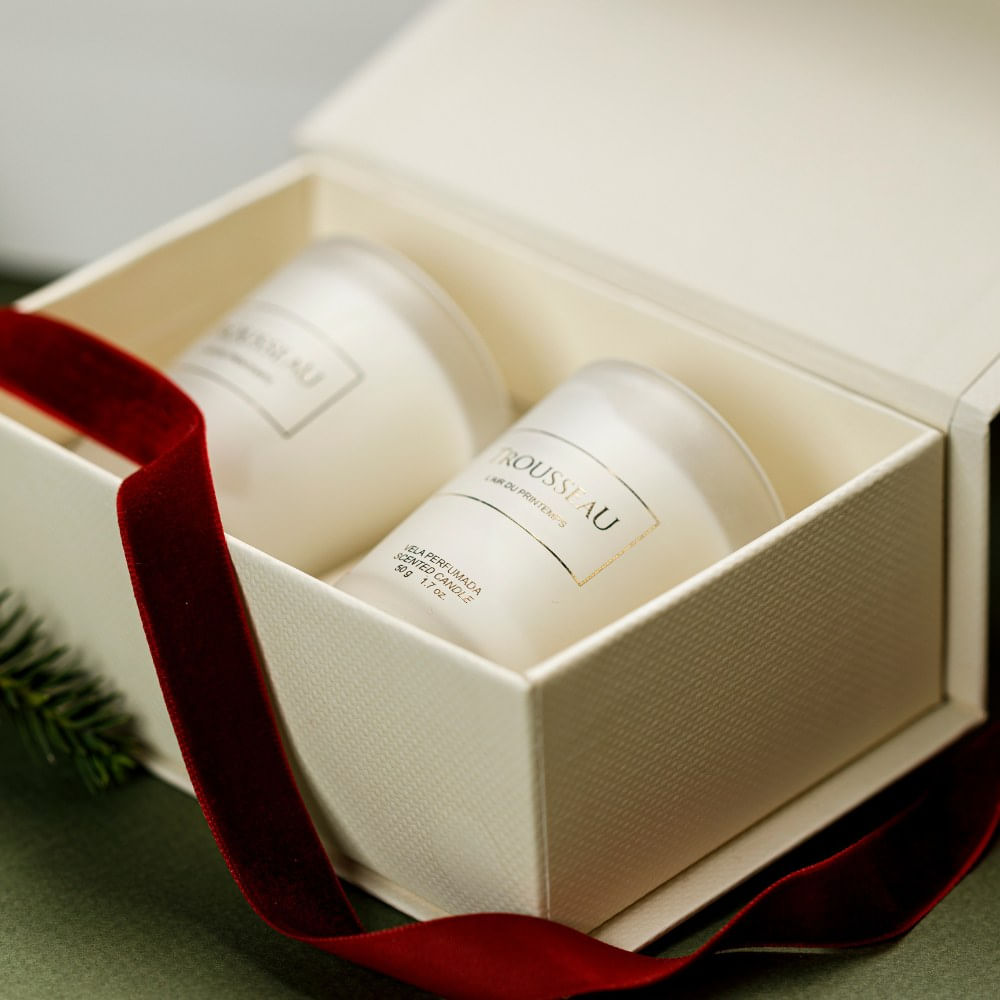 Caixa de Presente Com 2 Velas L'Air Du Printemps