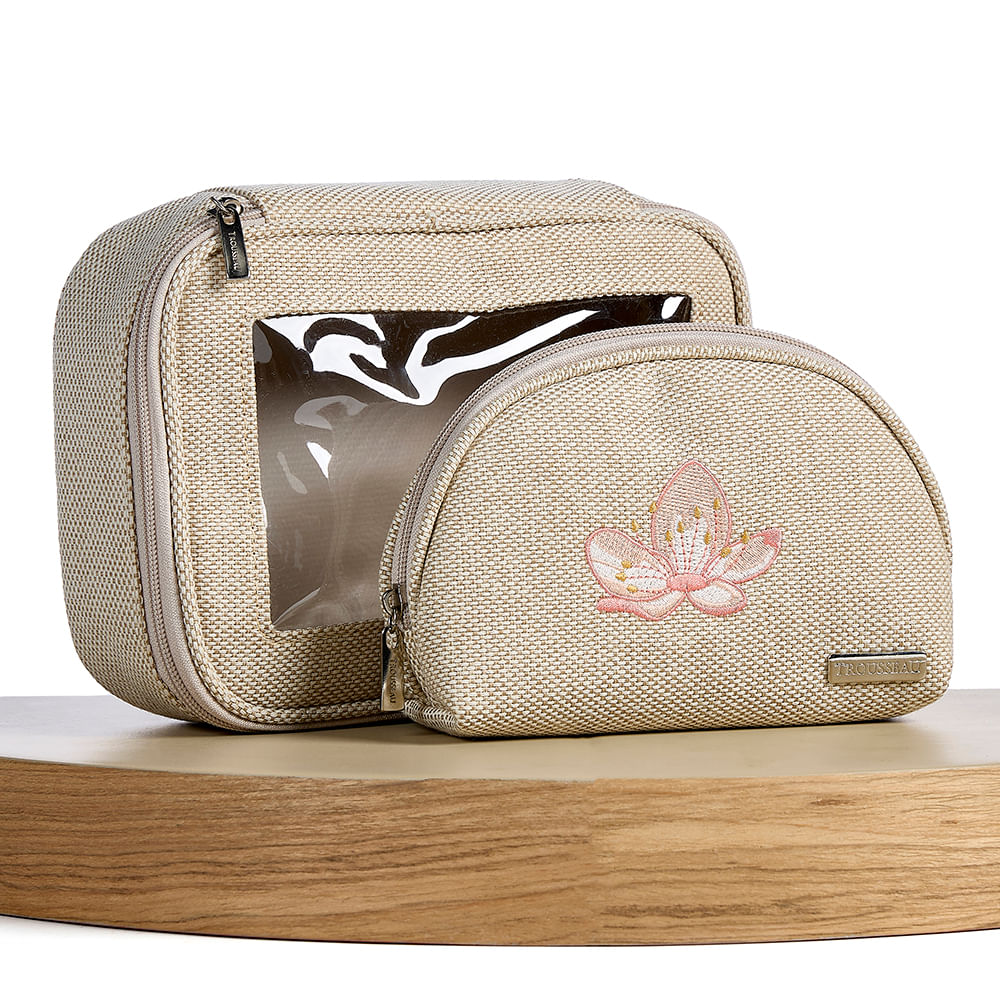 Conjunto de Nécessaire Bordada Relle