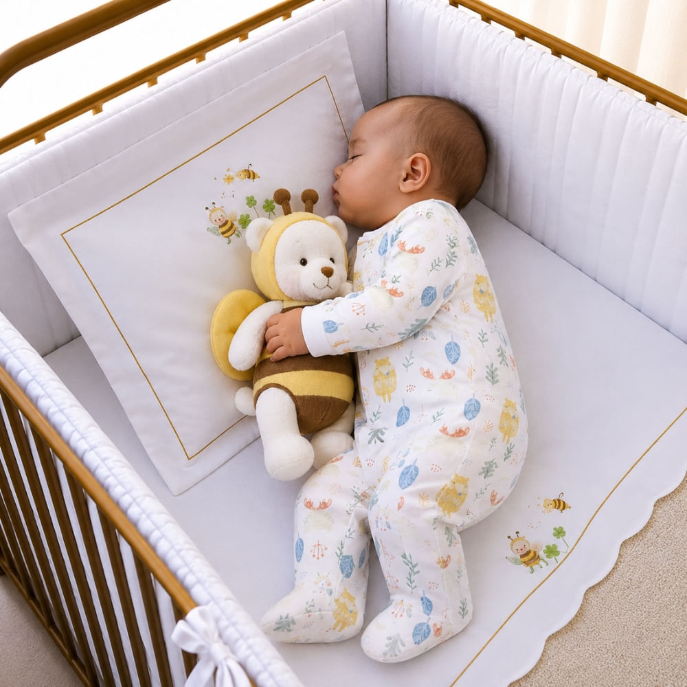 Macacão de Bebê em Algodão Pima Estampado Ollie